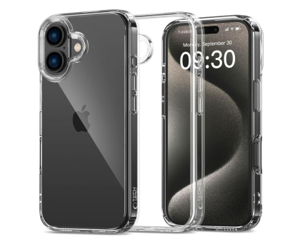 Etui do telefonów TECH-PROTECT Flexair Hybrid do iPhone 16 Clear 5906302311620